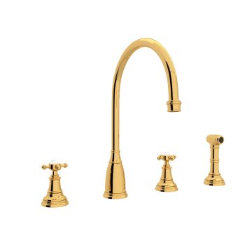 Perrin & Rowe U.4735X-EG-2 – Georgian Era™ Two Handle Kitchen Faucet