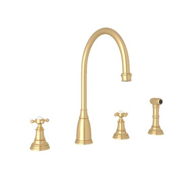 Perrin & Rowe U.4735X-SEG-2 – Georgian Era™ Two Handle Kitchen Faucet