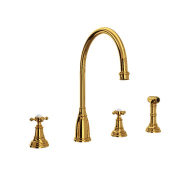 Perrin & Rowe U.4735X-ULB-2 – Georgian Era™ Two Handle Kitchen Faucet