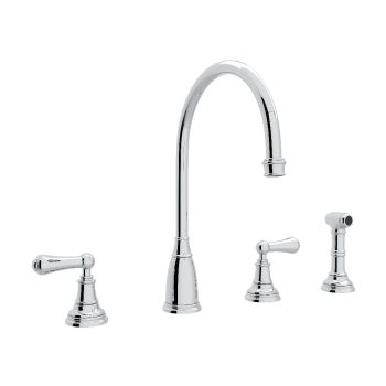 Perrin & Rowe U.4736L-APC-2 – Georgian Era™ Two Handle Kitchen Faucet