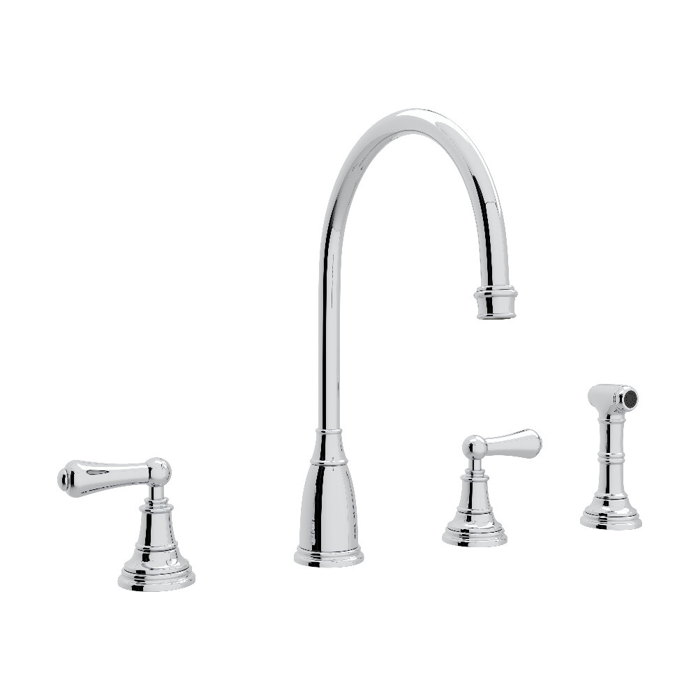 Perrin & Rowe U.4736L-APC-2 - Georgian Era™ Two Handle Kitchen Faucet Perrin & Rowe U.4736L-APC-2 - Georgian Era™ Two Handle Kitchen Faucet