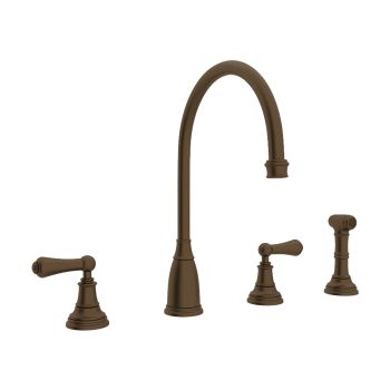 Perrin & Rowe U.4736L-EB-2 – Georgian Era™ Two Handle Kitchen Faucet