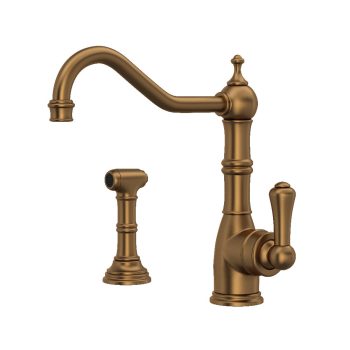 Perrin & Rowe U.4746EB-2 – Edwardian™ Kitchen Faucet With Side Spray