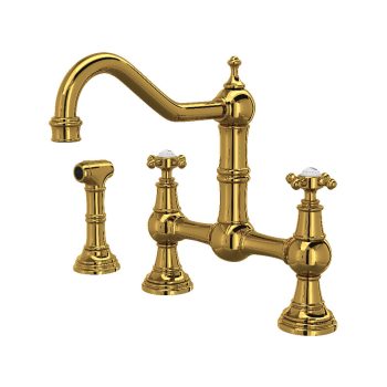 Perrin & Rowe U.4755X-ULB-2 – Edwardian™ Bridge Kitchen Faucet