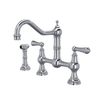Perrin & Rowe U.4756L-APC-2 – Edwardian™ Bridge Kitchen Faucet