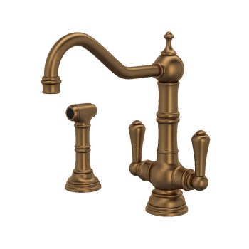 Perrin & Rowe U.4766EB-2 – Edwardian™ Two Handle Kitchen Faucet
