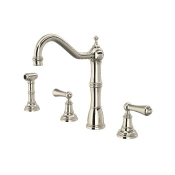 Perrin & Rowe U.4776L-PN-2 – Edwardian™ Two Handle Kitchen Faucet