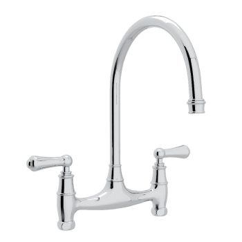 Perrin & Rowe U.4791L-APC-2 – Georgian Era™ Bridge Kitchen Faucet