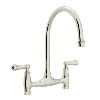 Perrin & Rowe U.4791L-PN-2 – Georgian Era™ Bridge Kitchen Faucet