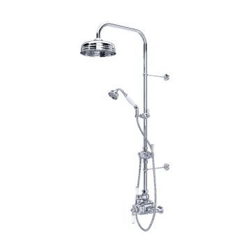 Perrin & Rowe U.KIT1NL-APC – Edwardian™ 3/4″ Exposed Wall Mount Thermostatic Shower System