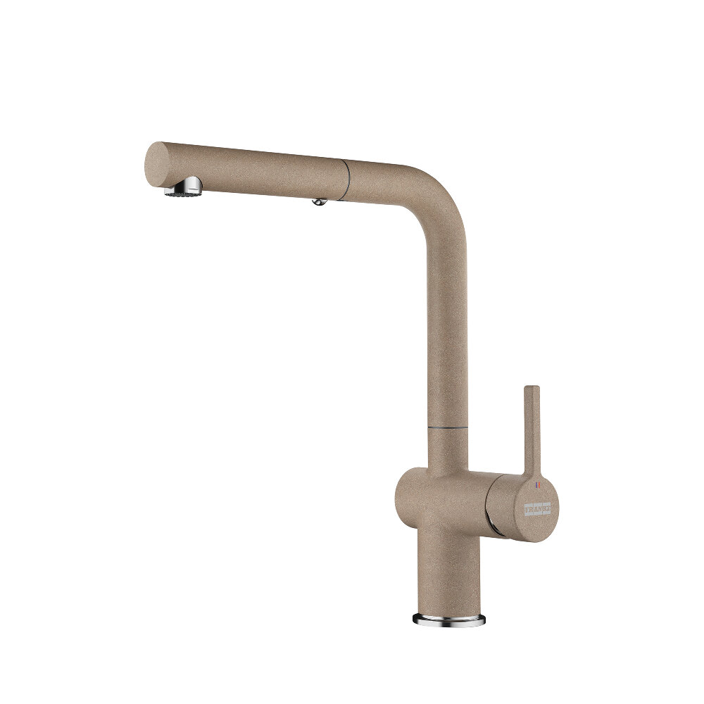 Franke Active 12.25-inch Contemporary Single Handle Pull-Out Faucet in Oyster, ACT-PO-OYS Franke Active 12.25-inch Contemporary Single Handle Pull-Out Faucet in Oyster, ACT-PO-OYS