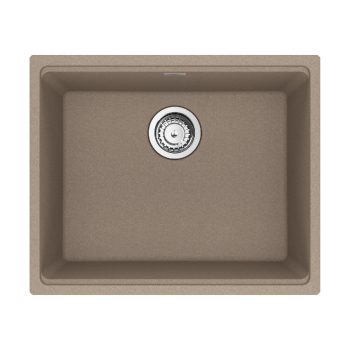 Franke Maris Undermount 21.7-in x 17.8-in Granite Single Bowl Kitchen Sink in Oyster