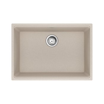 Franke Maris Undermount 27-in x 19-in Granite Single Bowl Kitchen Sink in Champagne