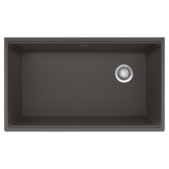 Franke Maris Undermount 33-in x 19.31-in Granite Single Bowl Kitchen Sink in Slate Grey