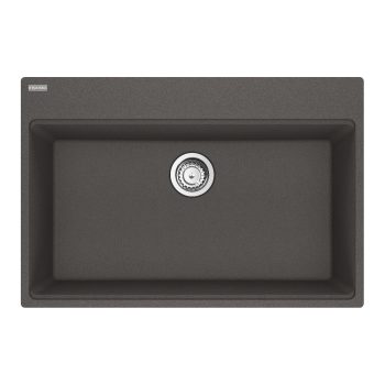 Franke Maris Topmount 31-in x 20.88-in Granite Single Bowl Kitchen Sink in Slate Grey