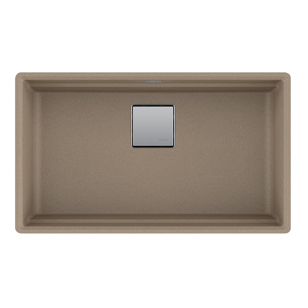 Franke Peak 32.0-in. x 18.8-in. Granite Undermount Single Bowl Kitchen Sink in Oyster Franke Peak 32.0-in. x 18.8-in. Granite Undermount Single Bowl Kitchen Sink in Oyster