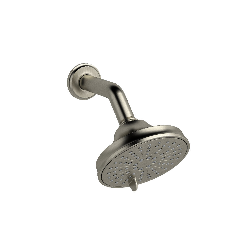Riobel 356BN-WS - 5" 6-Function Showerhead With Arm Riobel 356BN-WS - 5" 6-Function Showerhead With Arm