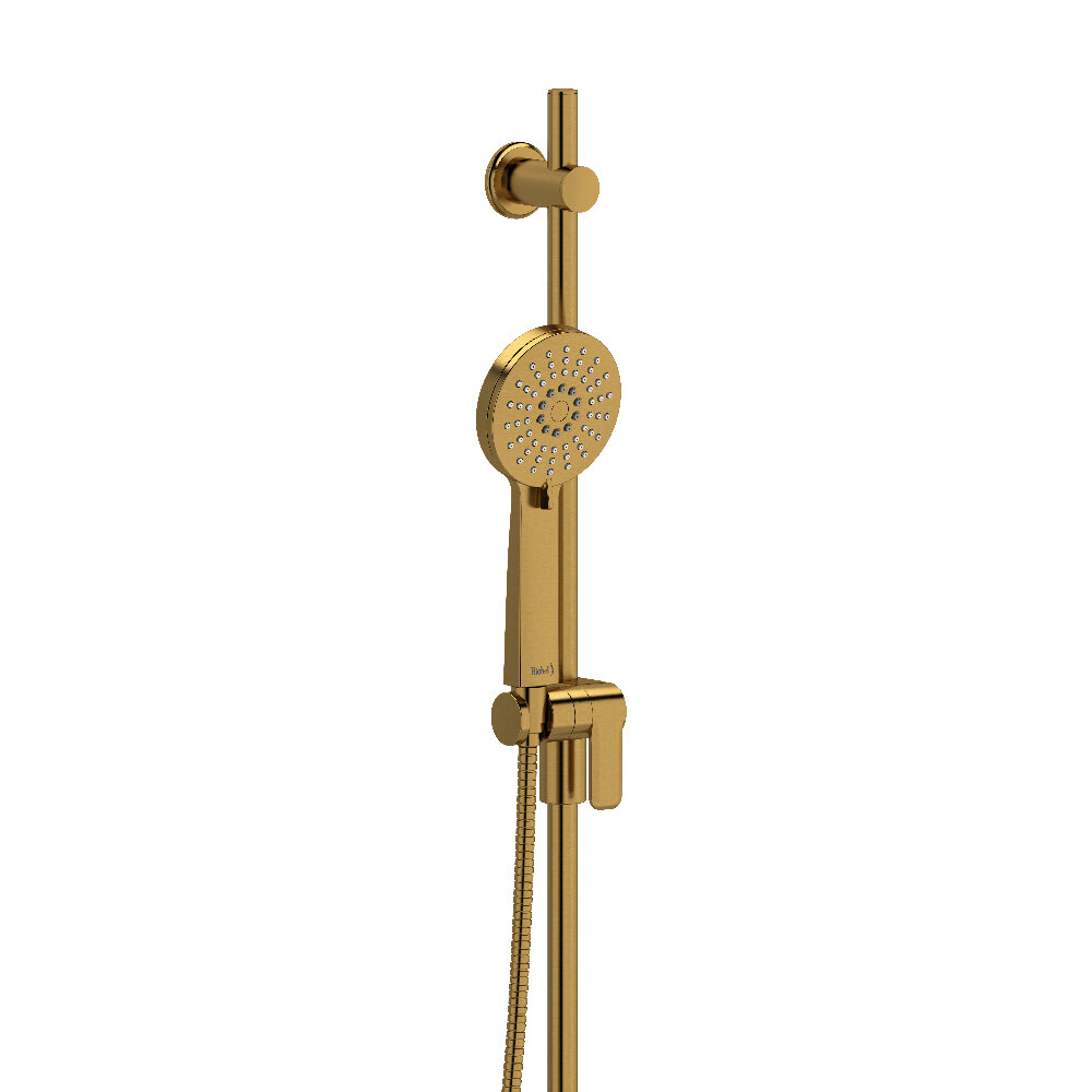 Riobel 4861BG - Handshower Set With 35" Slide Bar and 3-Function Handshower Riobel 4861BG - Handshower Set With 35" Slide Bar and 3-Function Handshower