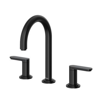 Riobel AARD08BK – Arca™ Widespread Lavatory Faucet With C-Spout