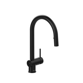 Riobel AZ211BK – Azure™ Pull-Down Touchless Kitchen Faucet With C-Spout