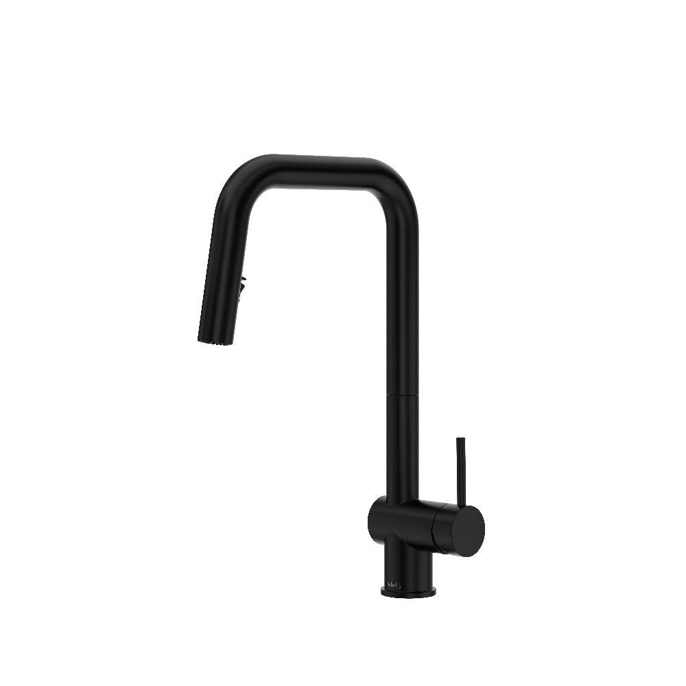 Riobel AZSQ201BK - Azure™ Pull-Down Kitchen Faucet With U-Spout Riobel AZSQ201BK - Azure™ Pull-Down Kitchen Faucet With U-Spout