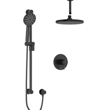Riobel TKIT323RUTMBK-6 – Shower Kit 323 Trim – Ceiling Arm