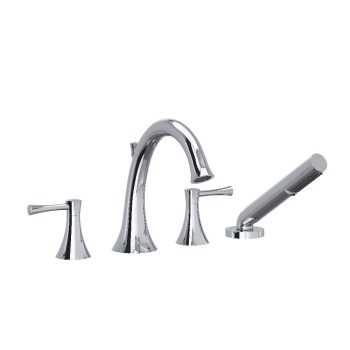 Riobel ED12LC – Edge 4-Hole Deck Mount Tub Filler