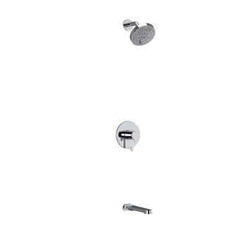 Riobel KIT4744NBC – Type T/P (Thermostatic/Pressure Balance) 1/2″ Coaxial 2-Way No Share With Showerhead And Tub Spout