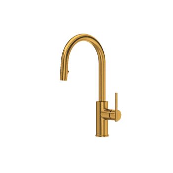 Riobel LT101BG – Lateral™ Pull-Down Kitchen Faucet With Single Spray