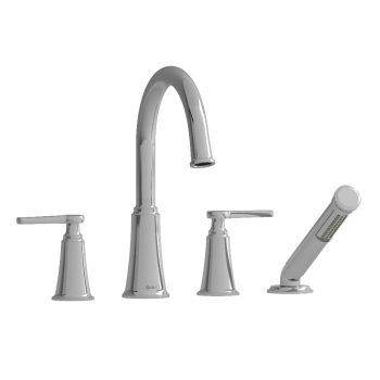Riobel MMRD12JC – Momenti™ 4-Hole Deck Mount Tub Filler With C-Spout