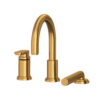 Riobel TAA16BG – Arca™ 3-Hole Deck Mount Tub Filler Trim