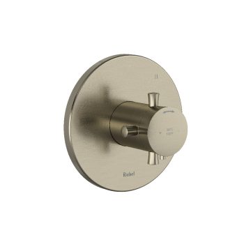 Riobel TEDTM45+BN – Edge 1/2″ Therm & Pressure Balance Trim With 5 Functions