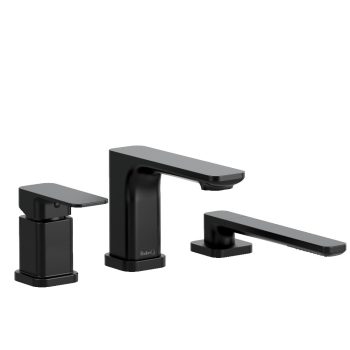 Riobel TEQ16BK – Equinox™ 3-Hole Deck Mount Tub Filler Trim