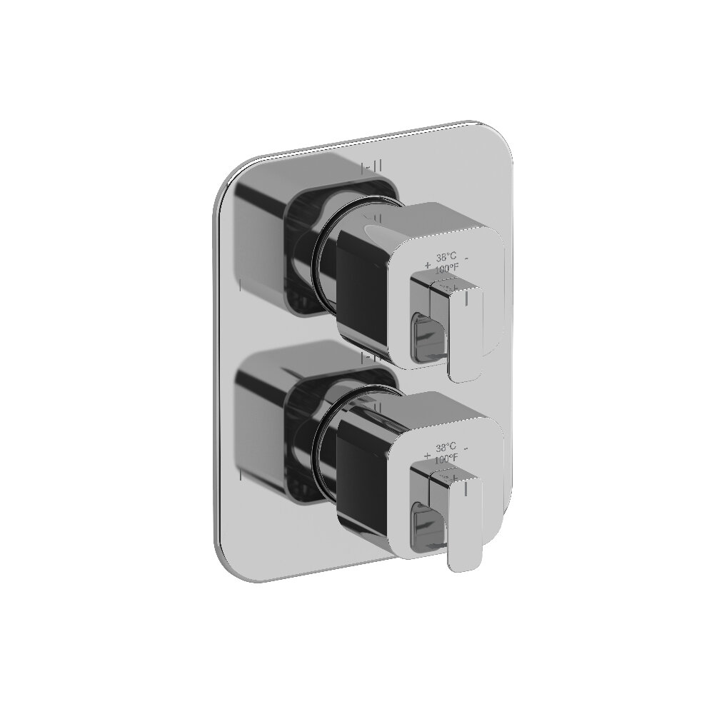 Riobel TEQ46C - Equinox™ 3/4" Therm & Pressure Balance Trim With 6 Functions Riobel TEQ46C - Equinox™ 3/4" Therm & Pressure Balance Trim With 6 Functions