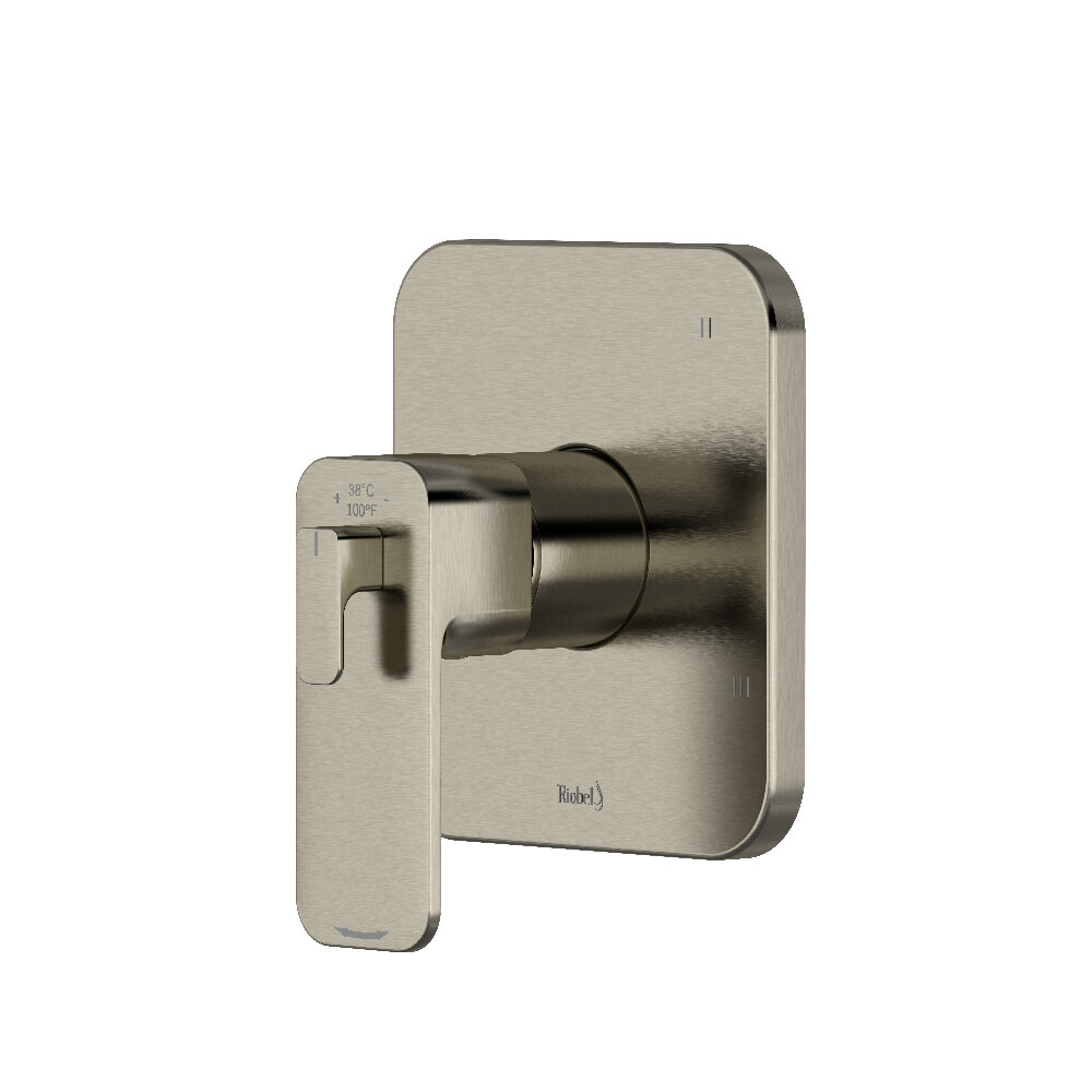 Riobel TEQ47BN - Equinox™ 1/2" Therm & Pressure Balance Trim With 3 Functions Riobel TEQ47BN - Equinox™ 1/2" Therm & Pressure Balance Trim With 3 Functions