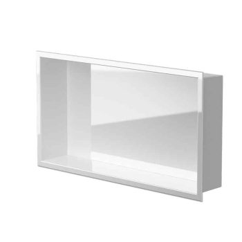 ZVELT – ANDY GLOSSY WHITE 24″ X 12″ SHOWER NICHE