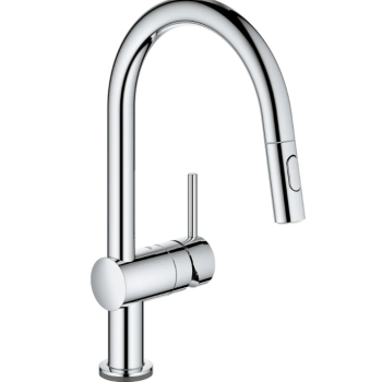 Grohe – Single-Handle Pull Down Kitchen Faucet Dual Spray 1.75 GPM With Touch Technology