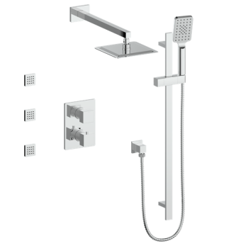 Vogt SET.KG.320.810 – Kapfenberg 3-Way TH Shower Kit with Body Jets