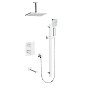 Vogt TM.AP.320.326 – Kapfenberg Trim for 3-Way TH Shower Kit with 6″ Ceiling Arm
