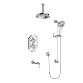 Vogt TM.C32.320.316 – Carinthia Trim for 3-Way TH Shower Kit with 6″ Ceiling Arm